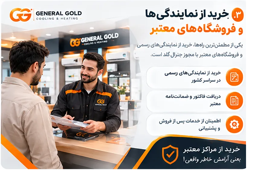 بررسی نام و مشخصات شرکت ارائه‌دهنده گارانتی جنرال گلد